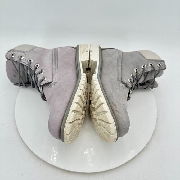 Timberland Nellie Women Size 7.5 Mono Grey Nubuck Leather Hiking Ankle Boot - Picture 7 of 11